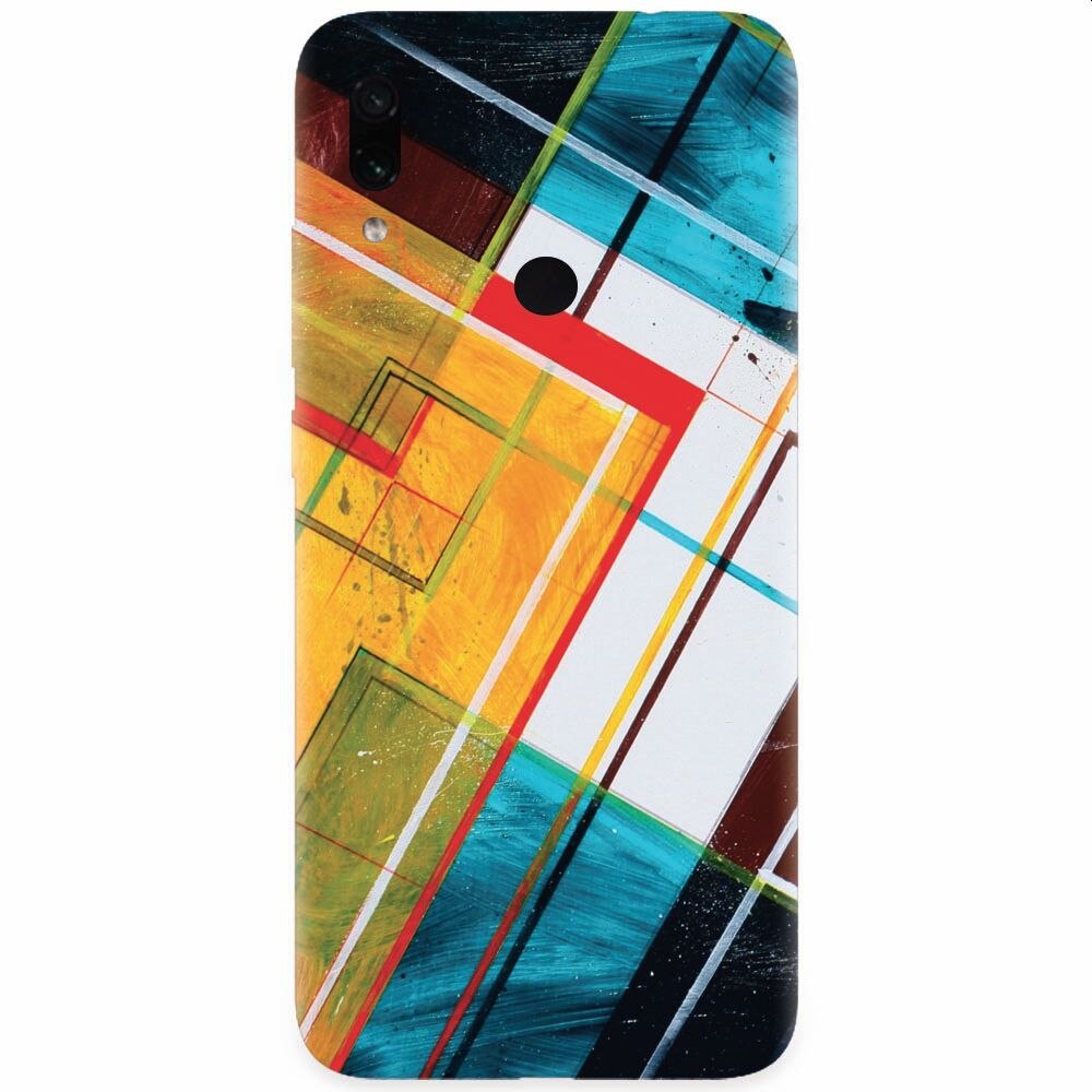 Husa silicon pentru Xiaomi Redmi Note 7, Abstraction Color Shape