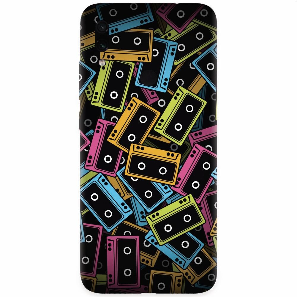 Husa silicon pentru Xiaomi Redmi Note 7, Audio Cassette Color Vector