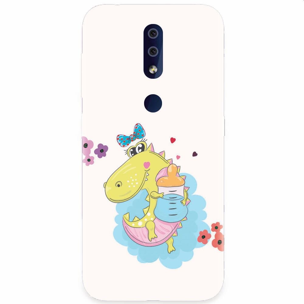 Husa silicon pentru Nokia 4.2, Bebe Crocodil