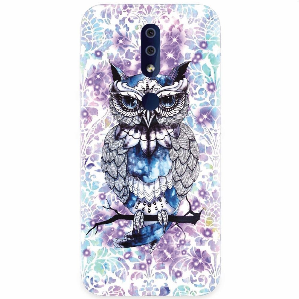 Husa silicon pentru Nokia 4.2, Abstract Owl
