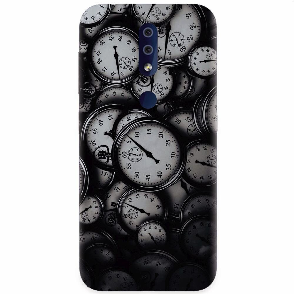 Husa silicon pentru Nokia 4.2, Clocks Bw