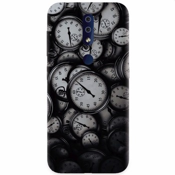 Husa silicon pentru Nokia 4.2, Clocks Bw Husa silicon pentru Nokia 4.2, Clocks Bw