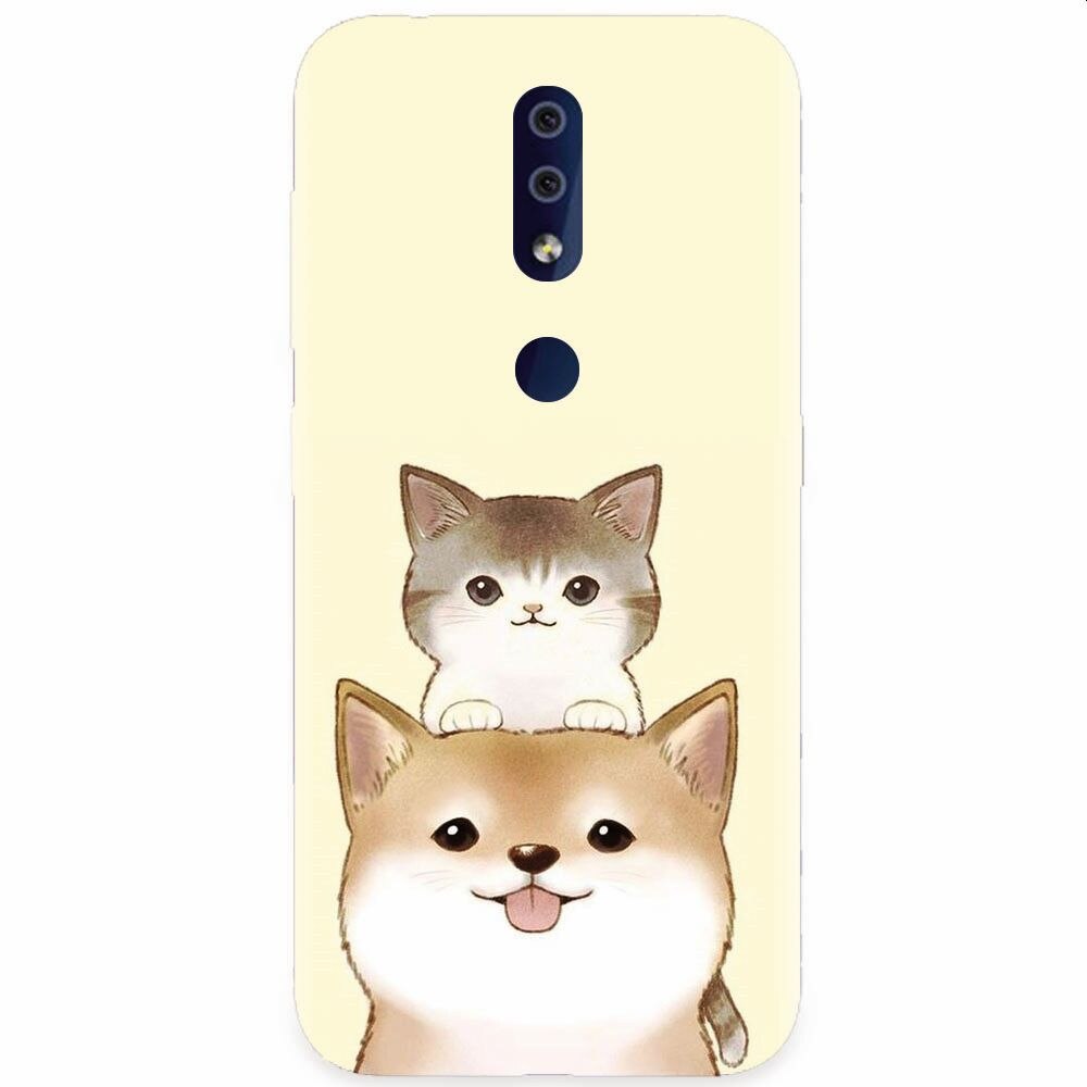 Husa silicon pentru Nokia 4.2, Two Cat