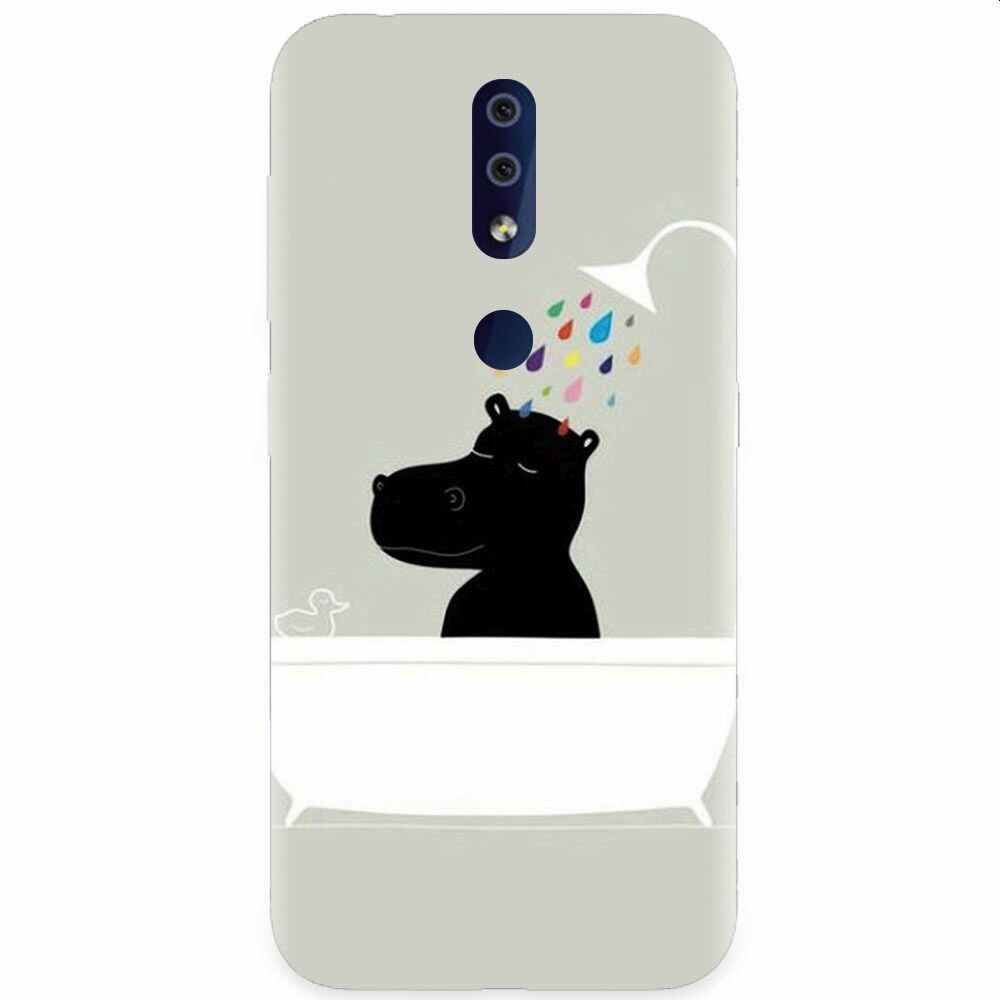 Husa silicon pentru Nokia 4.2, Hippo Bath
