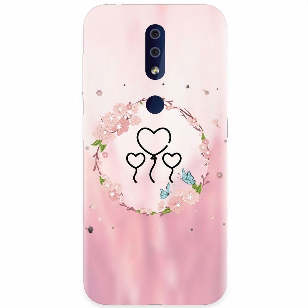 Husa silicon pentru Nokia 4.2, Heart Baloons
