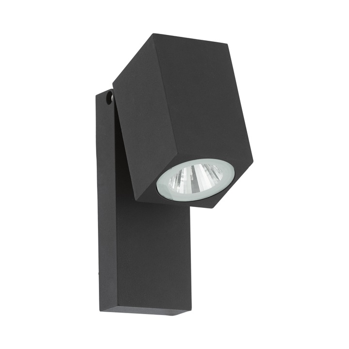 Sakeda kültéri fali lámpa, EGLO, LED, 1x5W, 650 lm, meleg fény, alumíniumöntvény, antracit, IP44