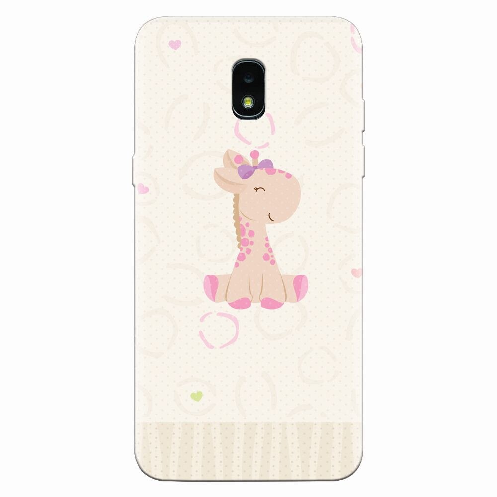 Husa silicon pentru Samsung Galaxy J3 2018, Giraffe Cute