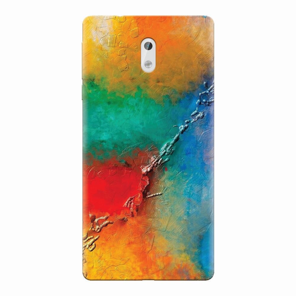 Husa silicon pentru Nokia 3, Colorful Wall Paint Texture