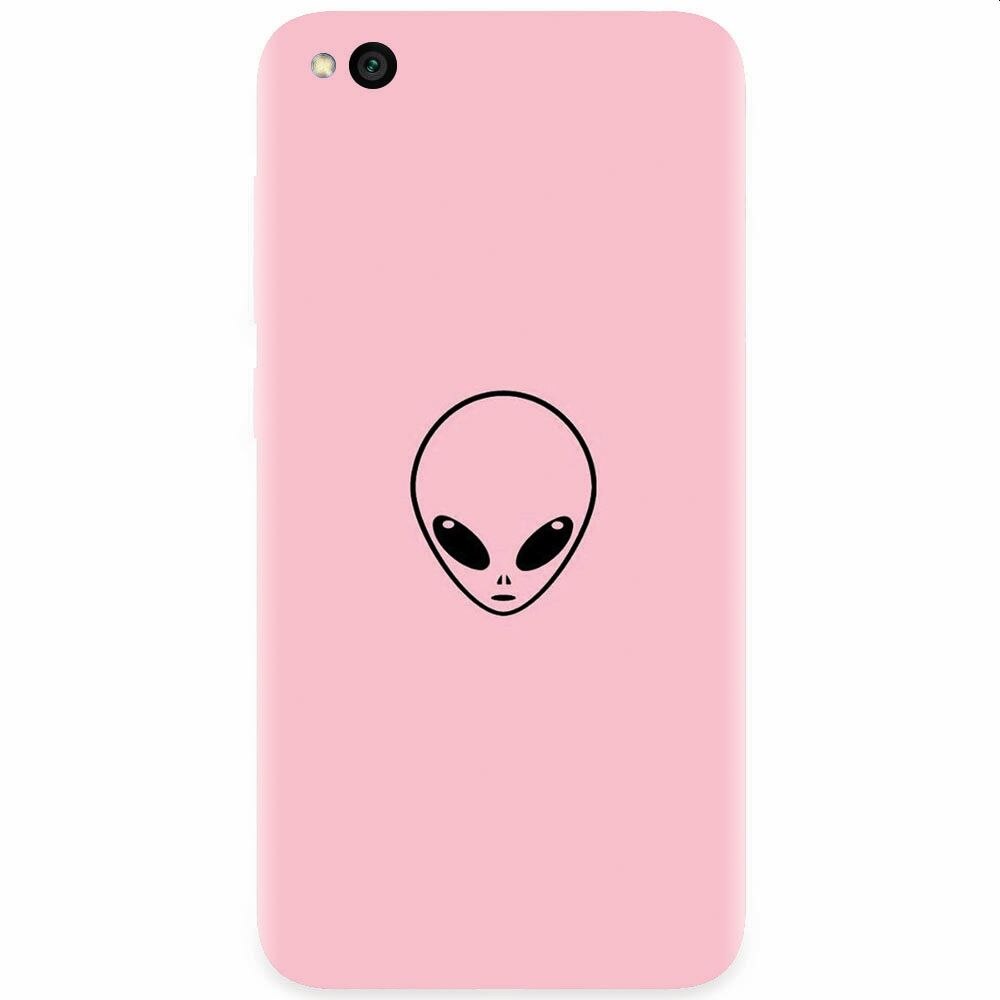 Husa silicon pentru Xiaomi Redmi Go, Pink Alien