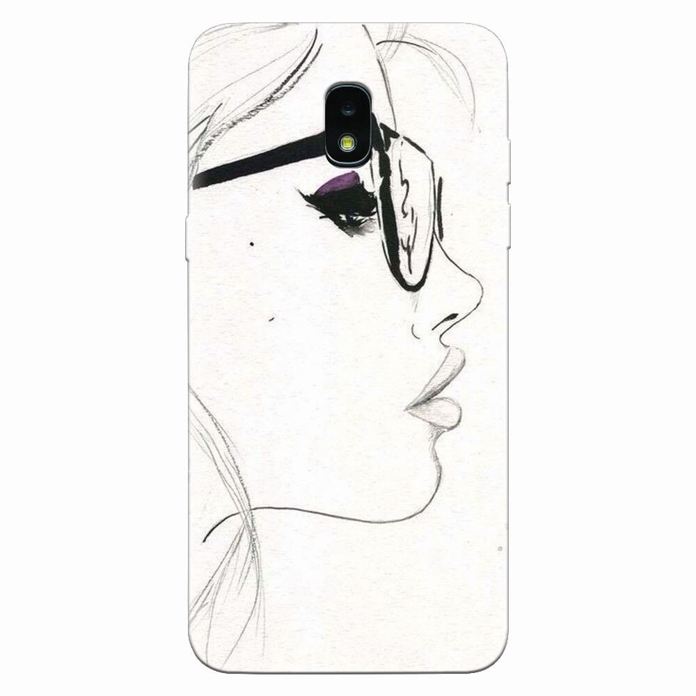 Husa silicon pentru Samsung Galaxy J3 2018, Girl Face