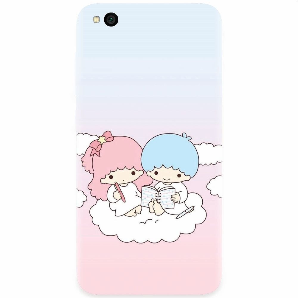 Husa silicon pentru Xiaomi Redmi Go, Little Twins On Cloud