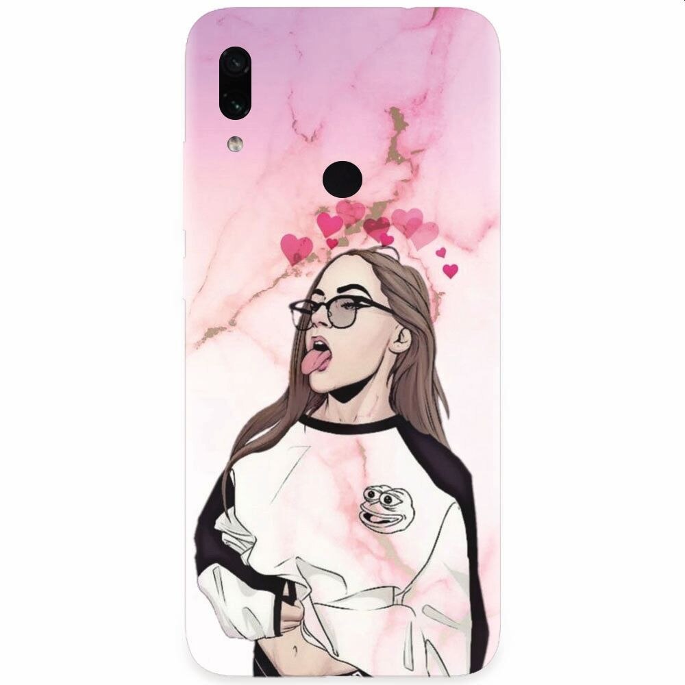 Husa silicon pentru Xiaomi Redmi Note 7, Bad Girl