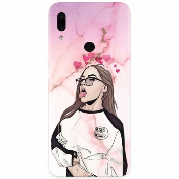 Husa silicon pentru Xiaomi Redmi Note 7, Bad Girl Husa silicon pentru Xiaomi Redmi Note 7, Bad Girl