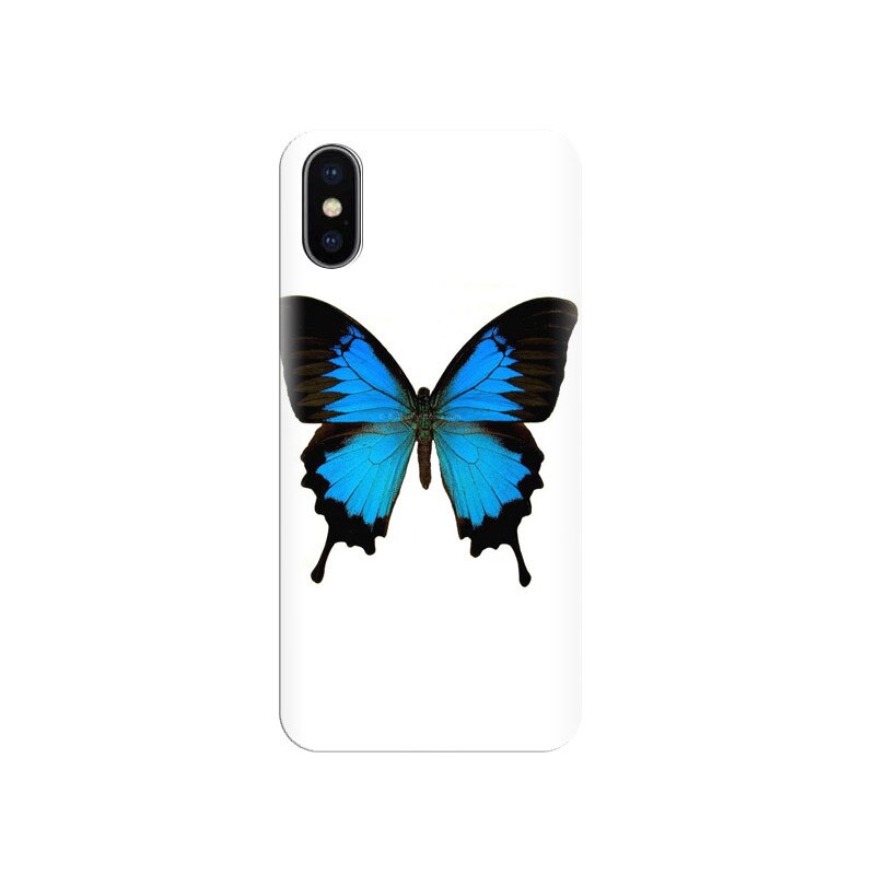Husa Iphone X Blue Butterfly 003