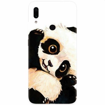 Husa silicon pentru Xiaomi Redmi Note 7, Baby Panda 002 Husa silicon pentru Xiaomi Redmi Note 7, Baby Panda 002