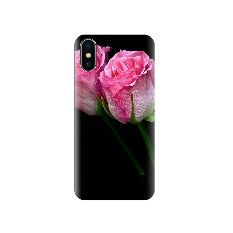 Husa Iphone X Pink Flower 006