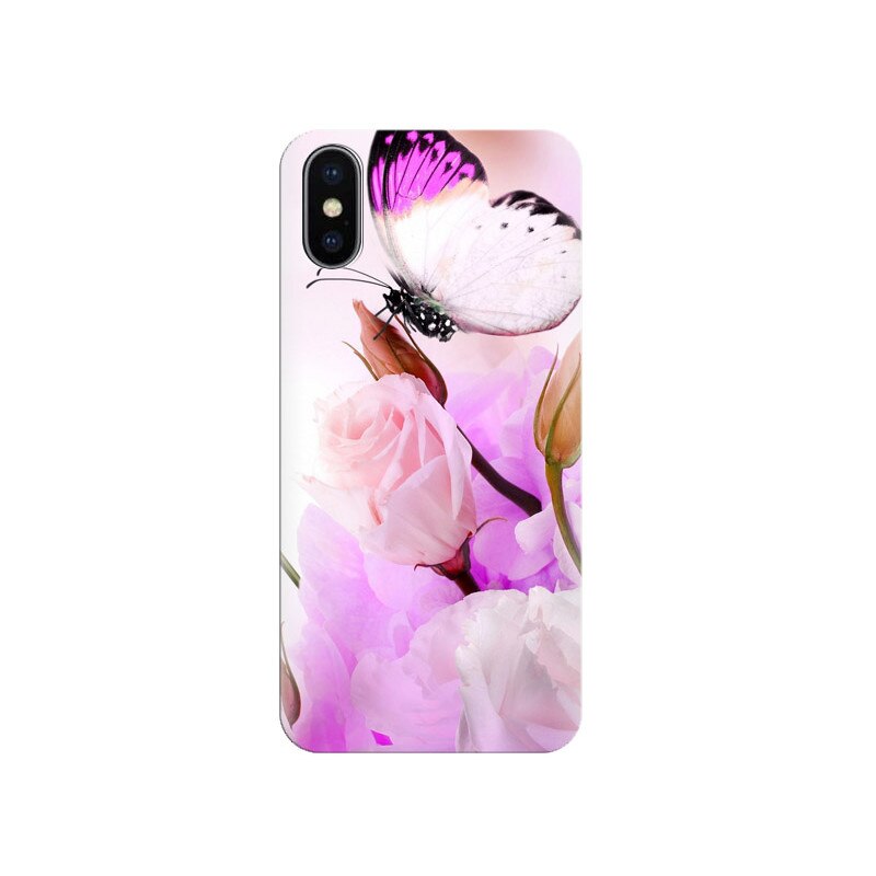 Husa Iphone X Purple Butterfly