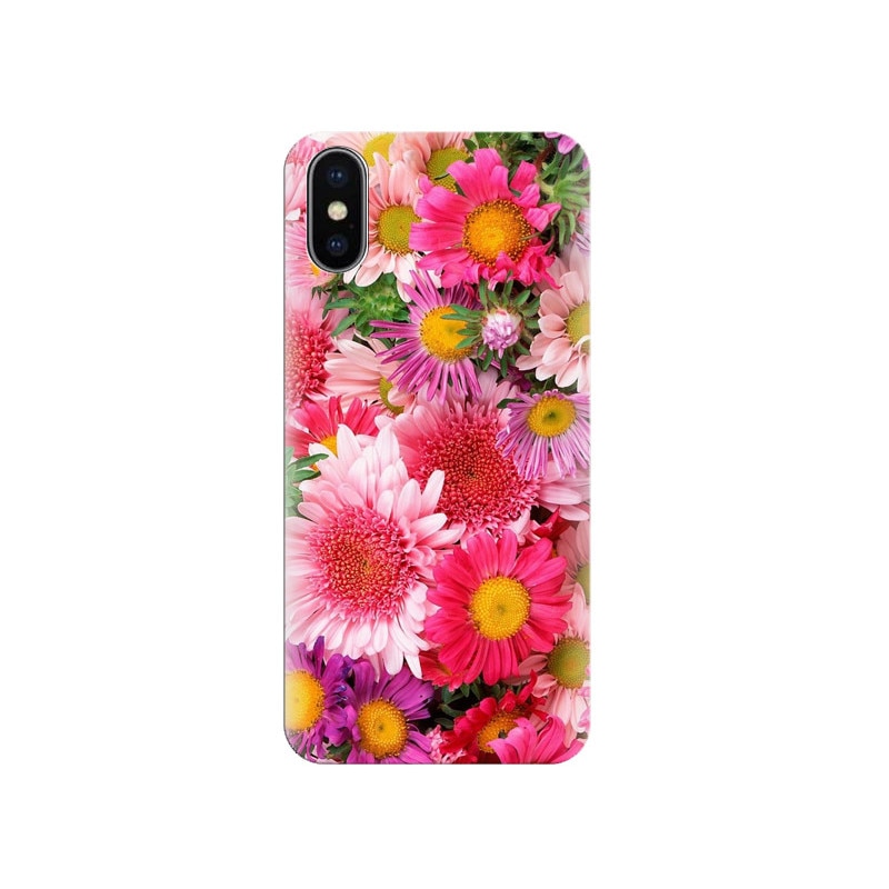 Husa Iphone X Pink Flower 002