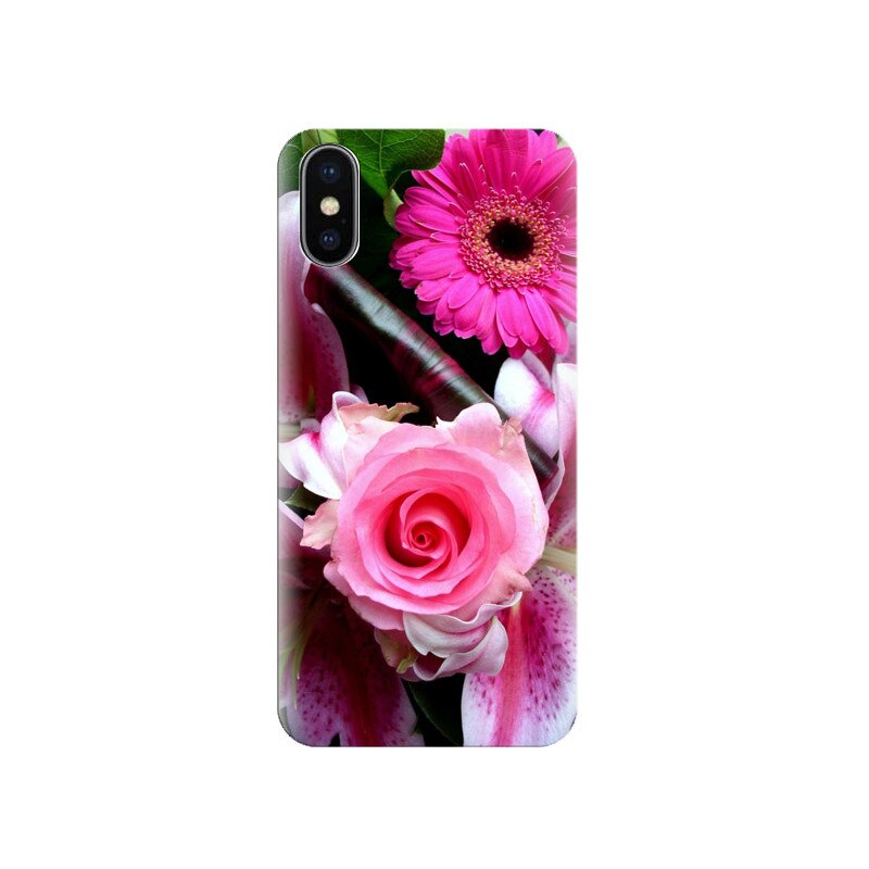 Husa Iphone X Pink Flower 001