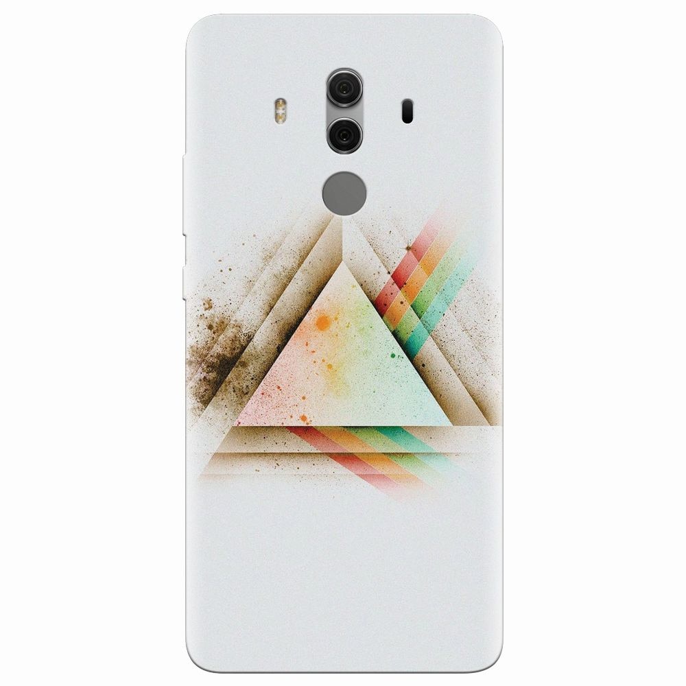 Husa silicon pentru Huawei Mate 10 Pro, Abstract Grunge Light Triangle