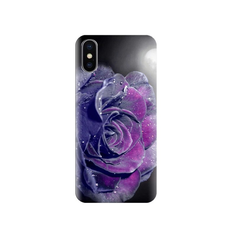 Husa Iphone X Purple Rose