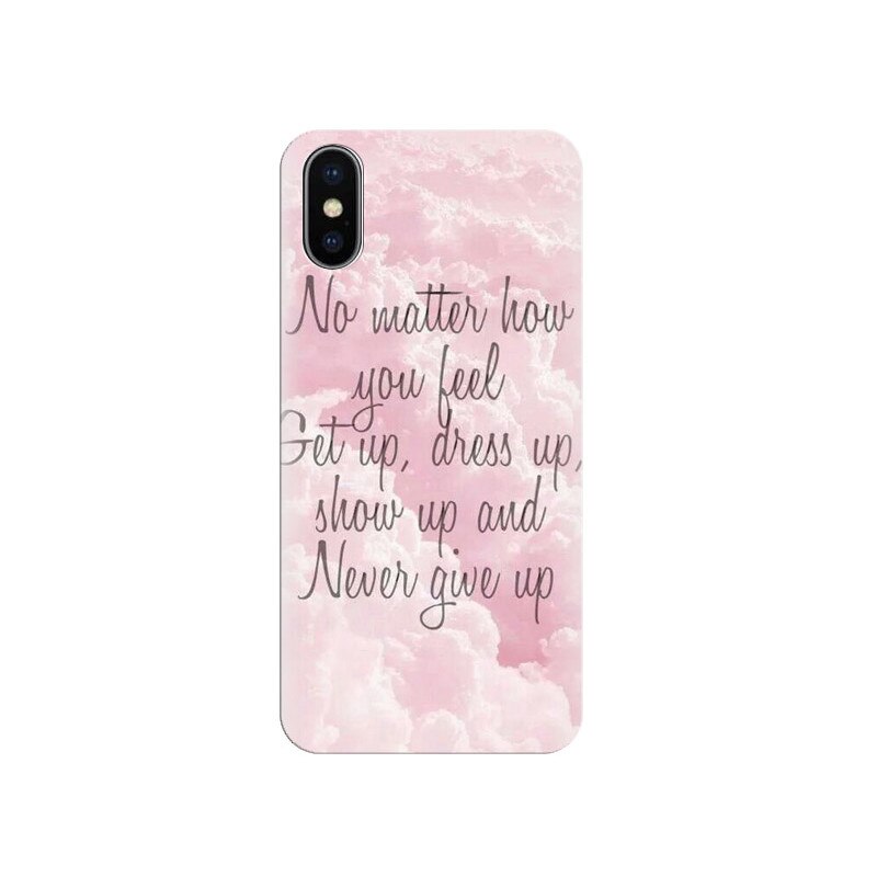 Husa Iphone X Pink Quotes