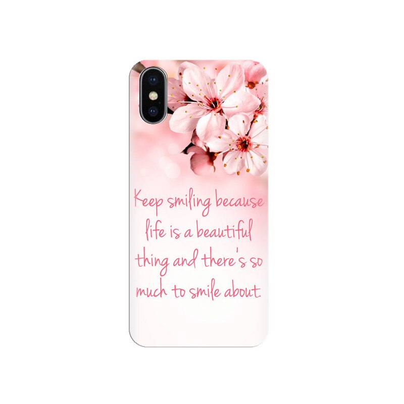 Husa Iphone X Quotes Pink 002