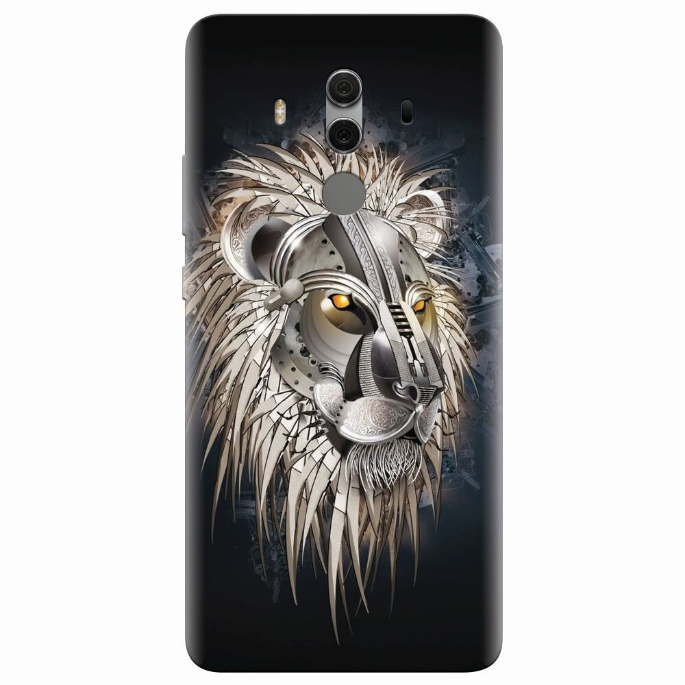 Husa silicon pentru Huawei Mate 10 Pro, Abstract Lion 001