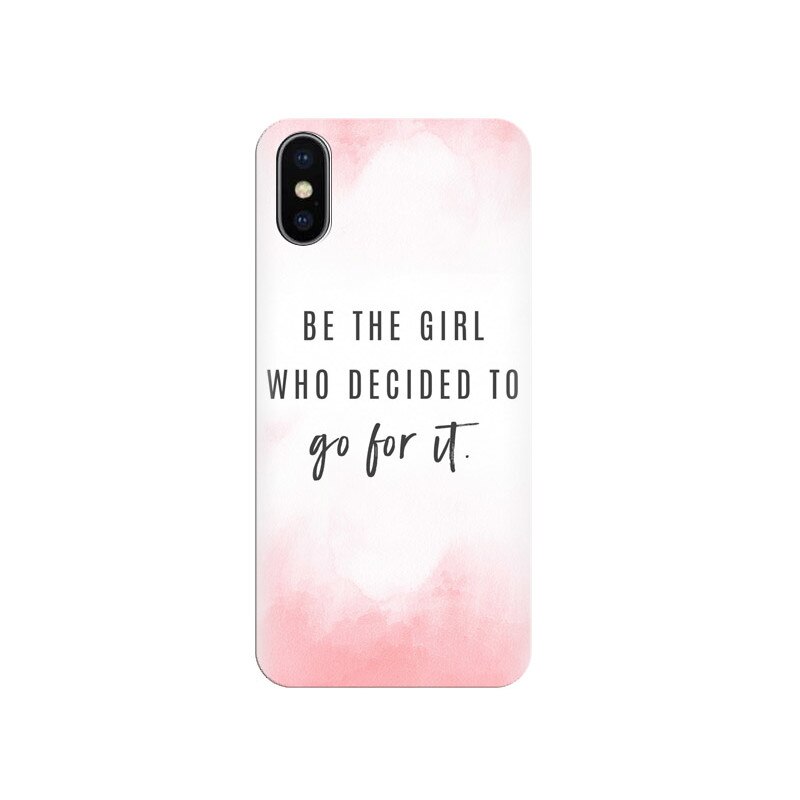Husa Iphone X Quotes Pink 001