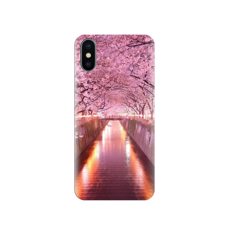 Husa Iphone X Pink Flower 003
