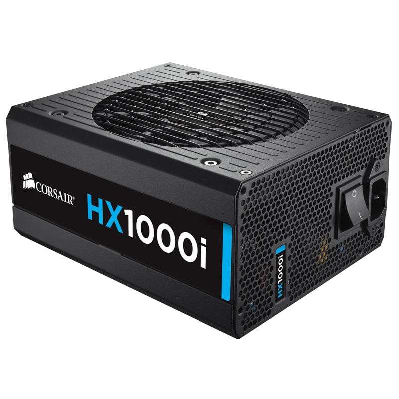 Sursa Modulara Corsair HXI Series CP-9020074-EU, 80 PLUS® Platinum, 1000 W, PFC Activ, ATX 2.4, 14 cm fan, Negru