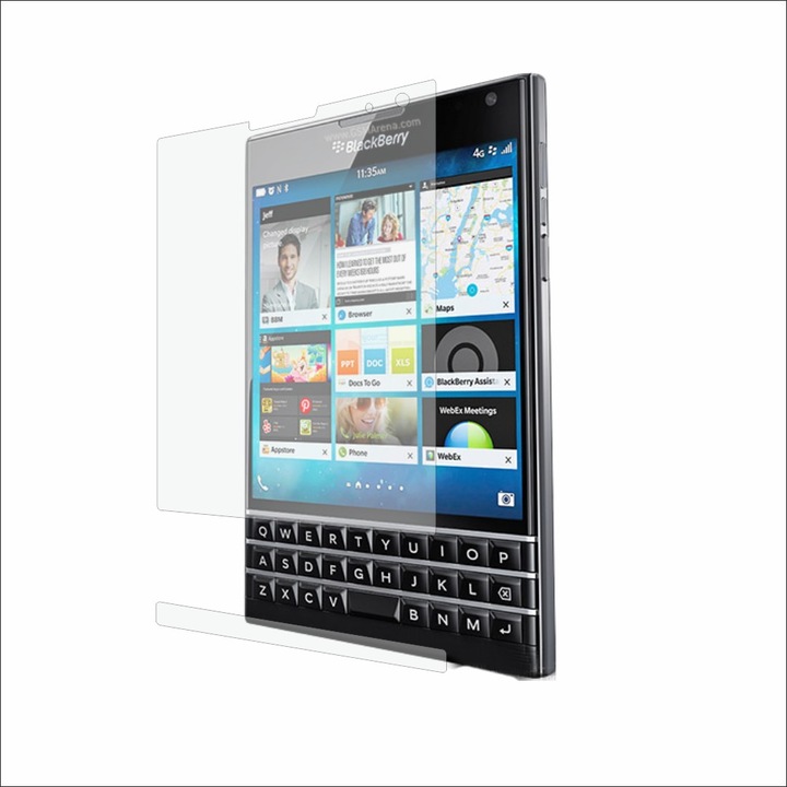 Защитно фолио Classic Smart Protection BlackBerry Passport дисплей, защита на цял екран + Smart Spray®, Smart Squeegee® и включени микрофибър