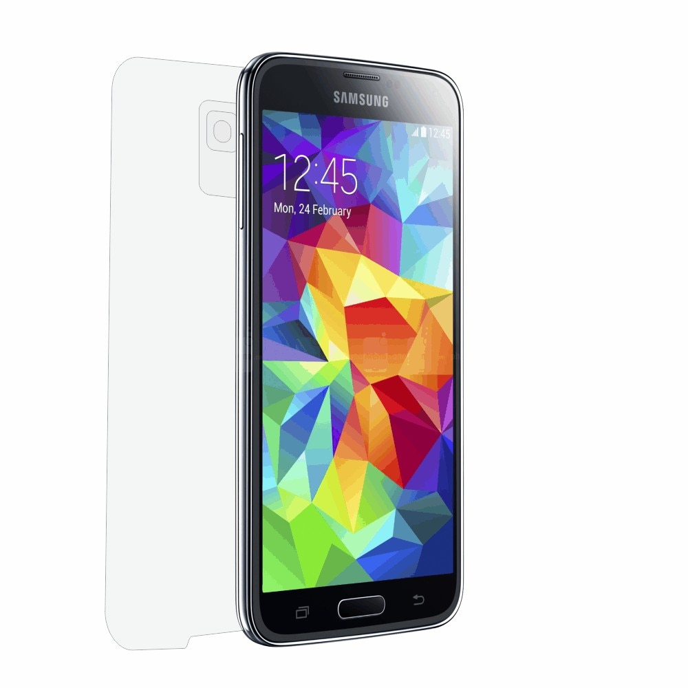 Folie de protectie Clasic Smart Protection Samsung Galaxy S5 spate,protectie completa spate+Smart Spray®,Smart Squeegee® si microfibra incluse