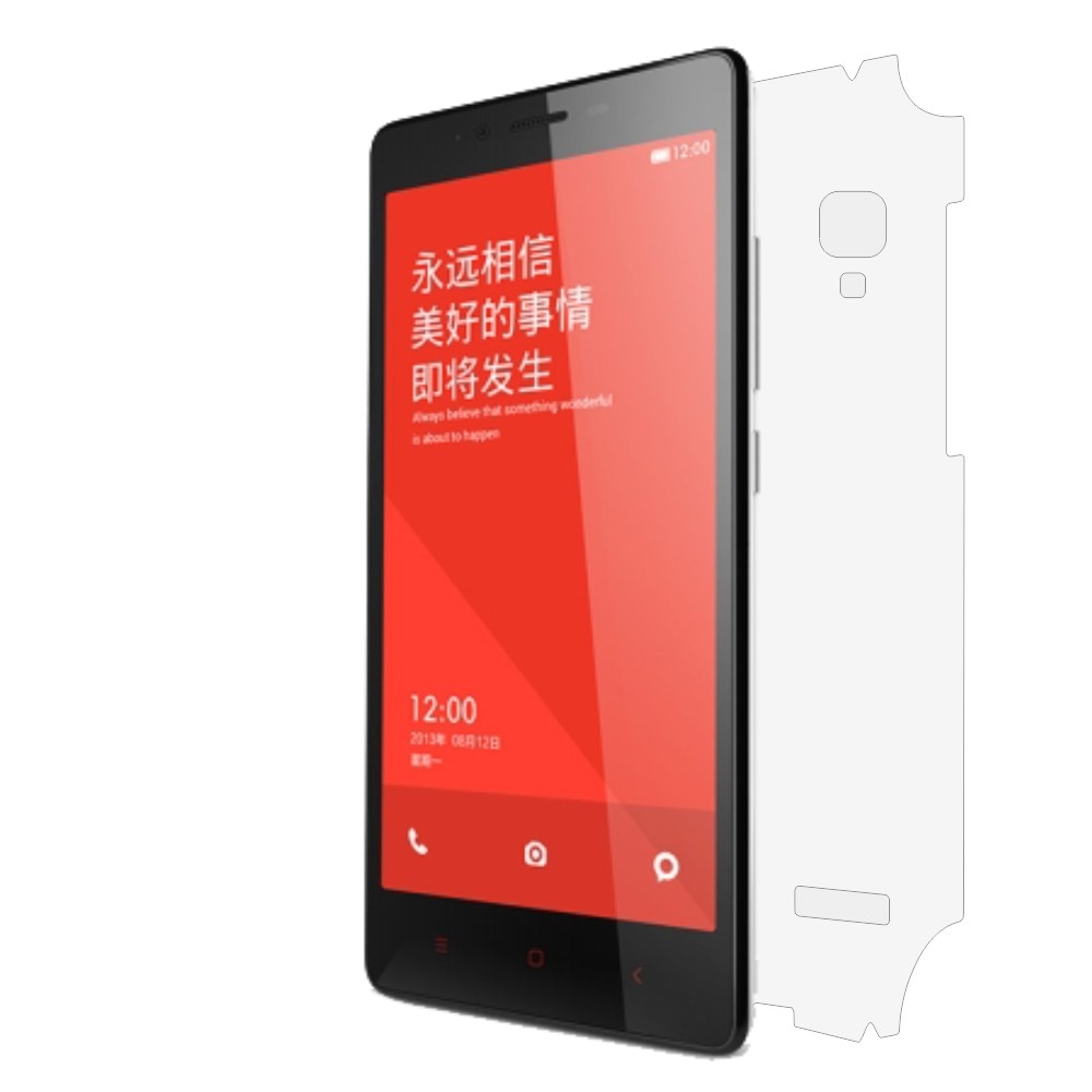 Folie de protectie Clasic Smart Protection Xiaomi Redmi Note Dual spate,protectie completa spate+Smart Spray®,Smart Squeegee® si microfibra incluse