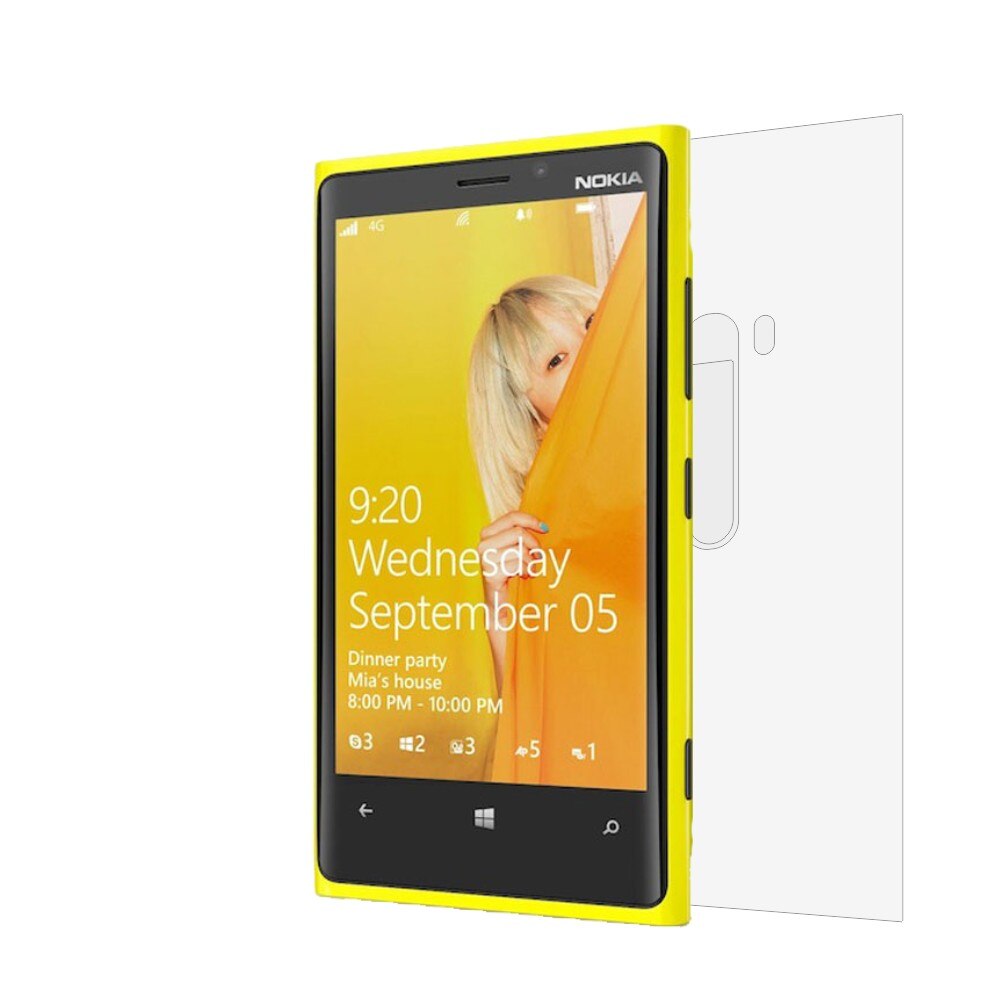 Folie de protectie Clasic Smart Protection Lumia 920 spate,protectie completa spate+Smart Spray®,Smart Squeegee® si microfibra incluse