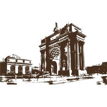 Arcul de Triumf - Sticker Decorativ - Choco - 150 x 87 cm Arcul de Triumf - Sticker Decorativ - Choco - 150 x 87 cm