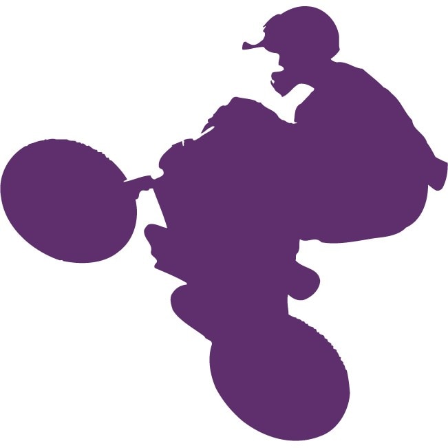 E x treme Bike - Sticker Decorativ - Indigo - 110 x 107 cm