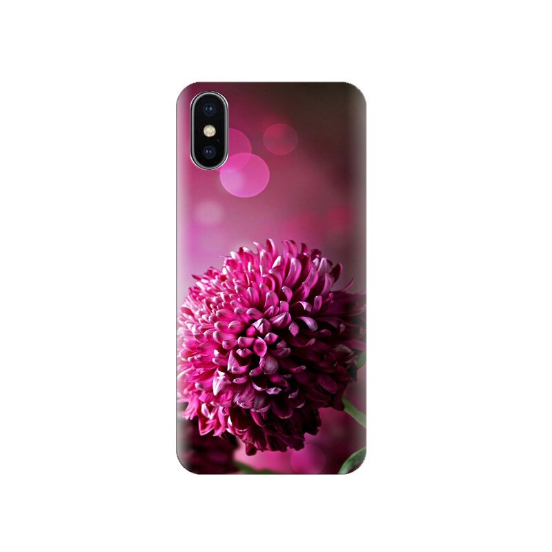 Husa Iphone X Purple Flowers Phone 002