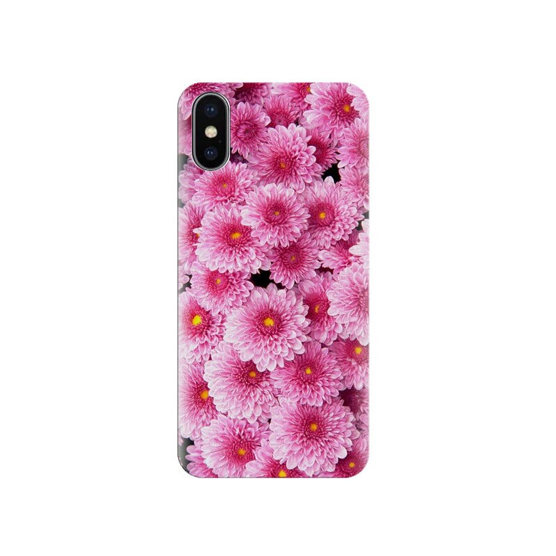 Husa Iphone X Pink Flower Phone 001