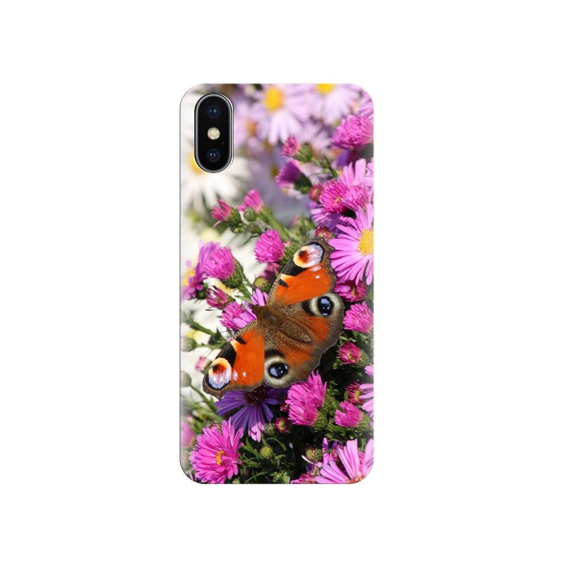 Husa Iphone X Purple Flowers