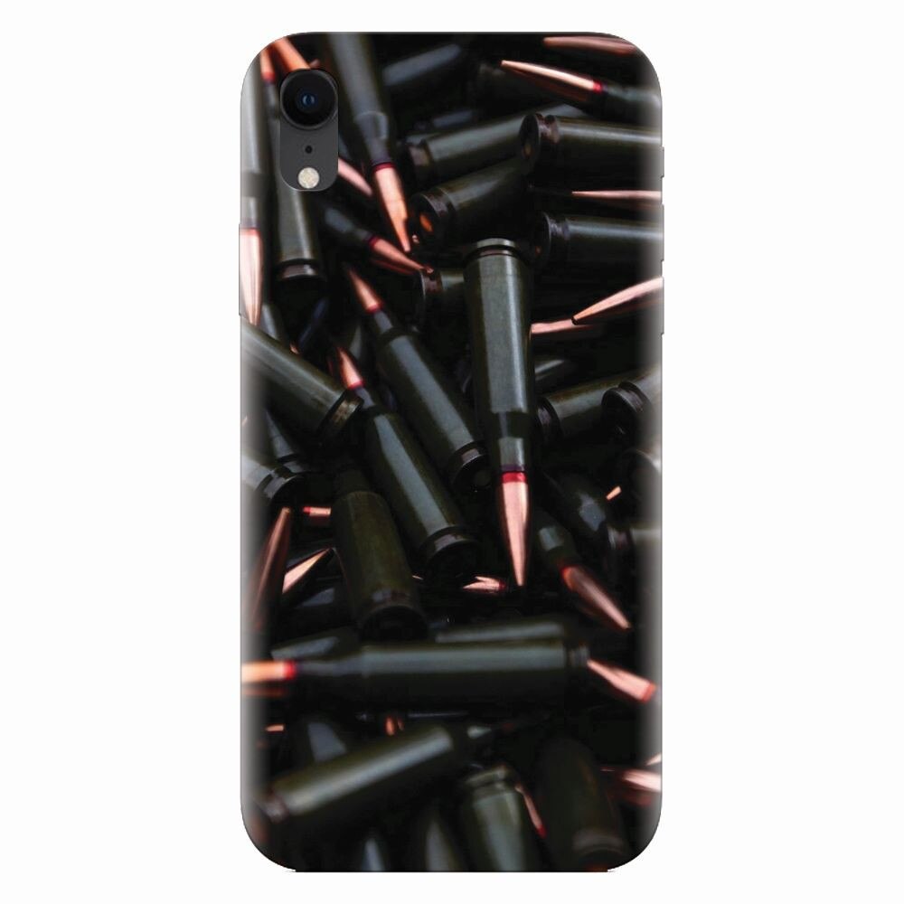 Husa silicon pentru Apple Iphone XR, Ammunition Bullets