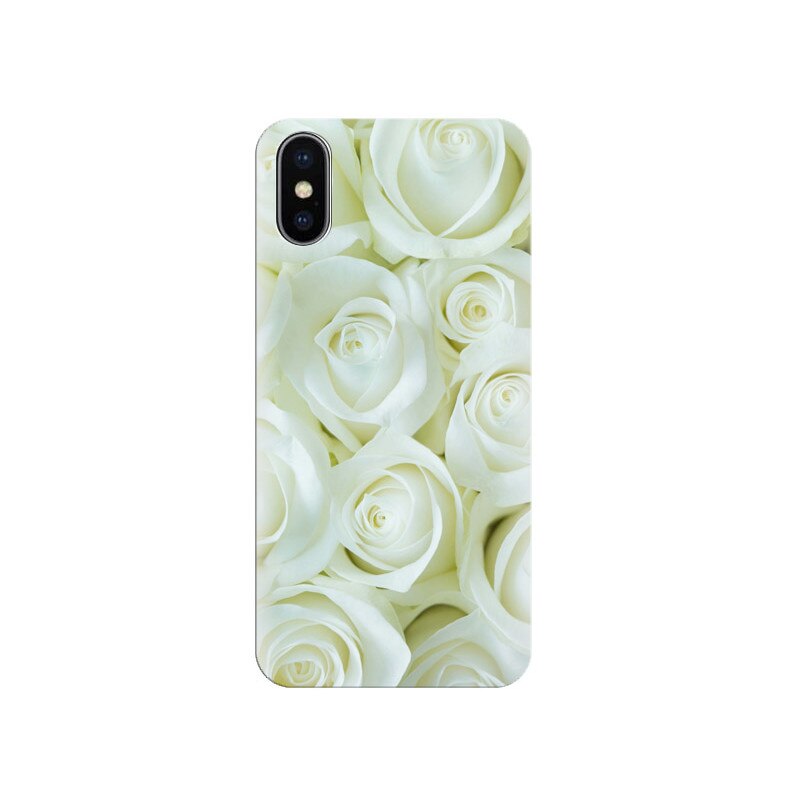 Husa Iphone X White Flower Cellphone