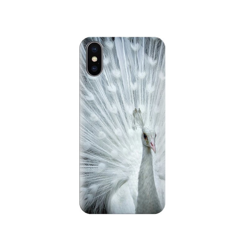 Husa Iphone X White Peacock