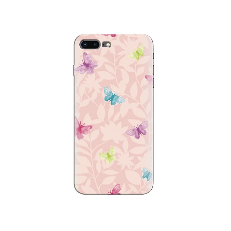 Husa Iphone 8 Plus Pink Butterfly 006