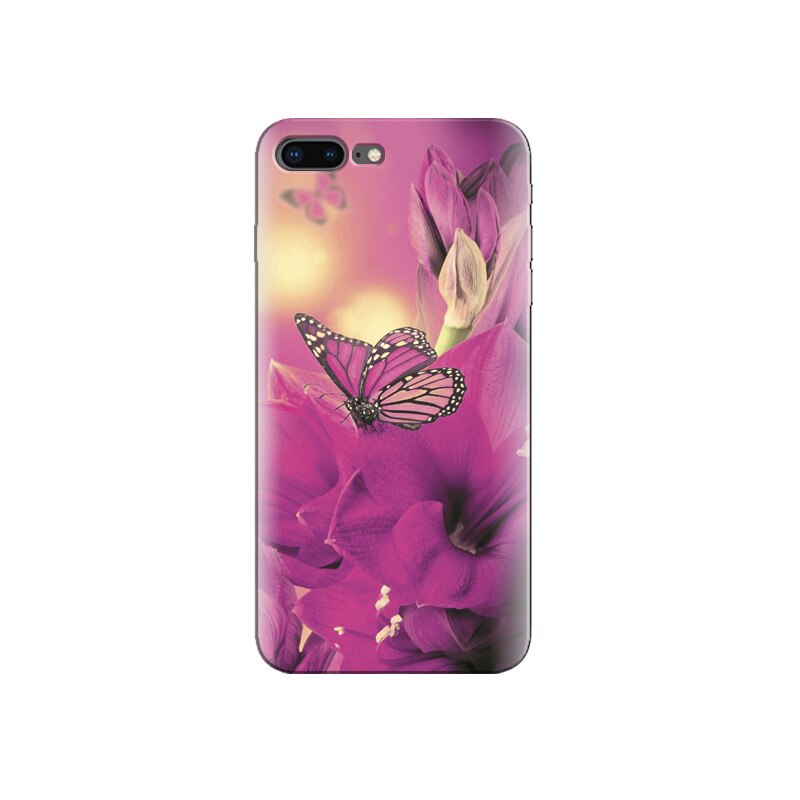 Husa Iphone 8 Plus Purple Butterfly 003