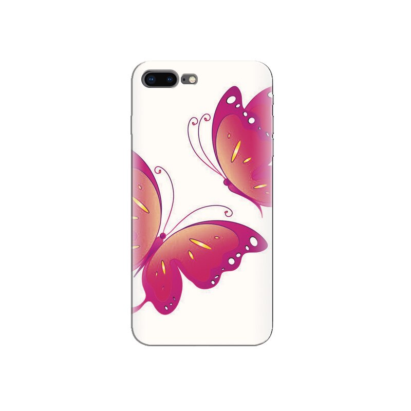 Husa Iphone 7 Plus Pink Butterfly 003