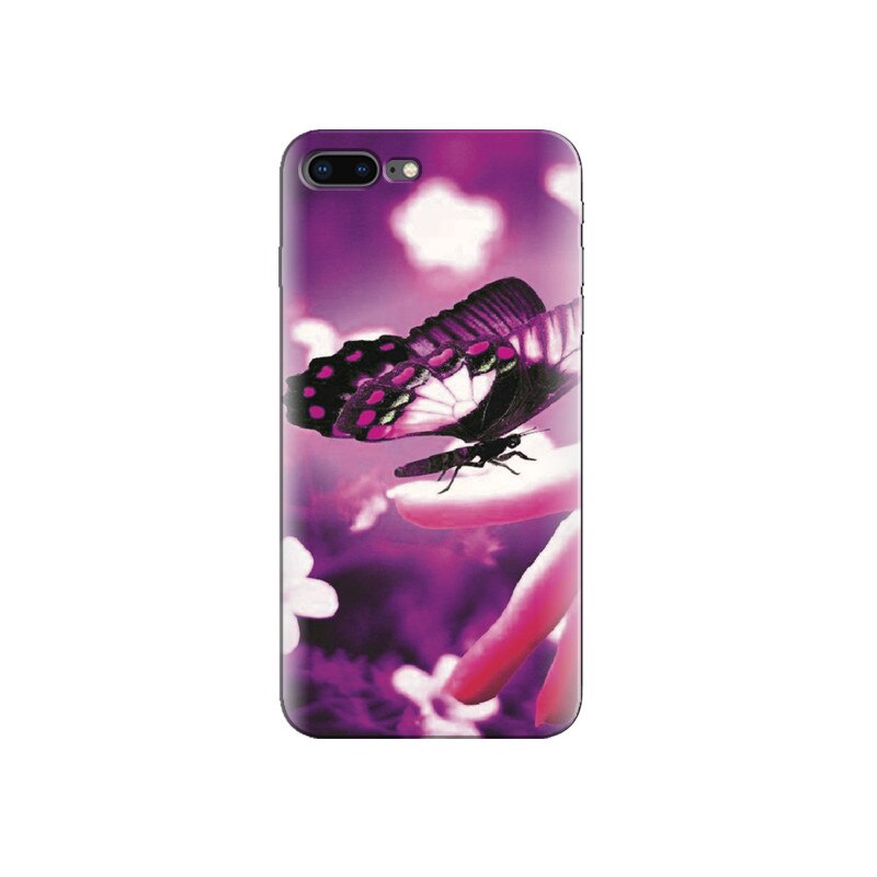 Husa Iphone 8 Plus Purple Butterfly 002