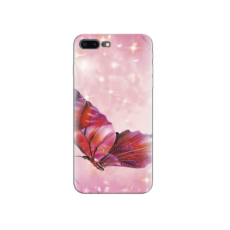 Husa Iphone 8 Plus Pink Butterfly 005