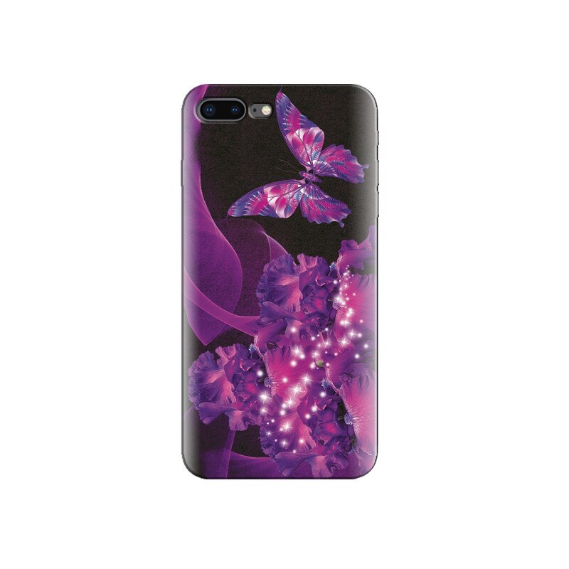 Husa Iphone 8 Plus Purple Butterfly Cellphone