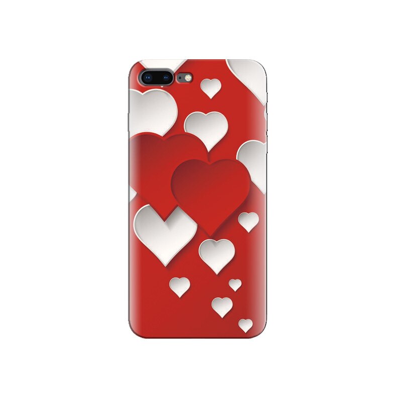 Husa Iphone 7 Plus Hearts Wooden